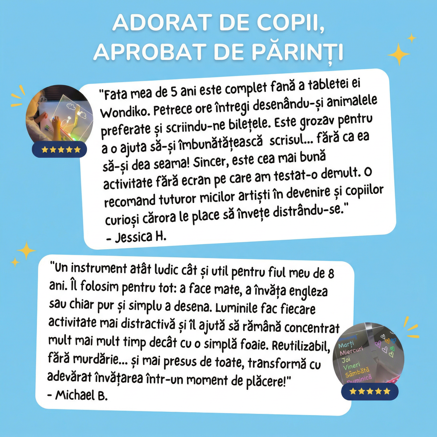 Tabletă de Desen Luminoasă LED pentru Copii