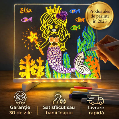 Tabletă de Desen Luminoasă LED pentru Copii